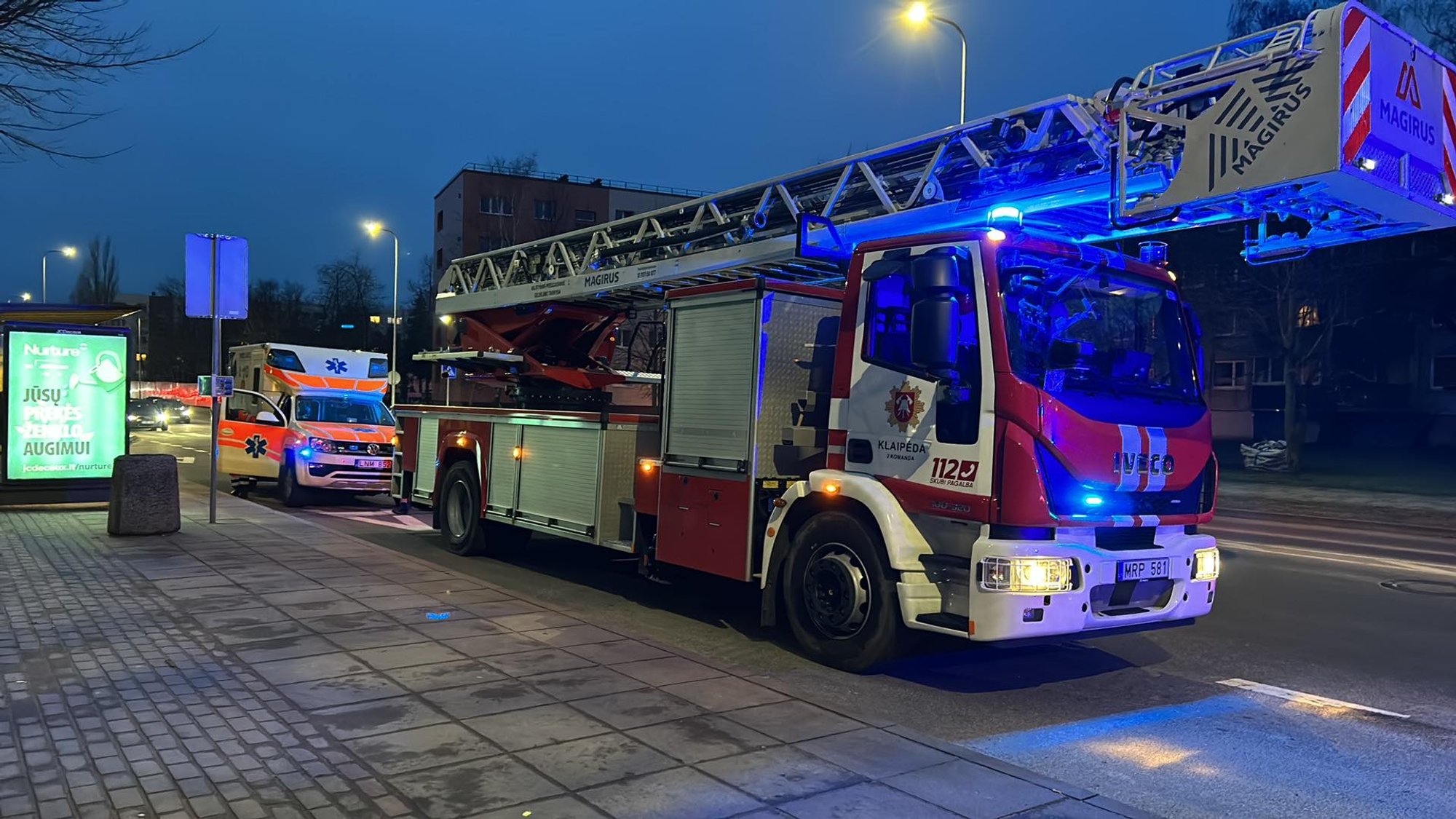 Fire in Klaipėda Apartment Building, Resident Found in Smoke-Filled Unit
