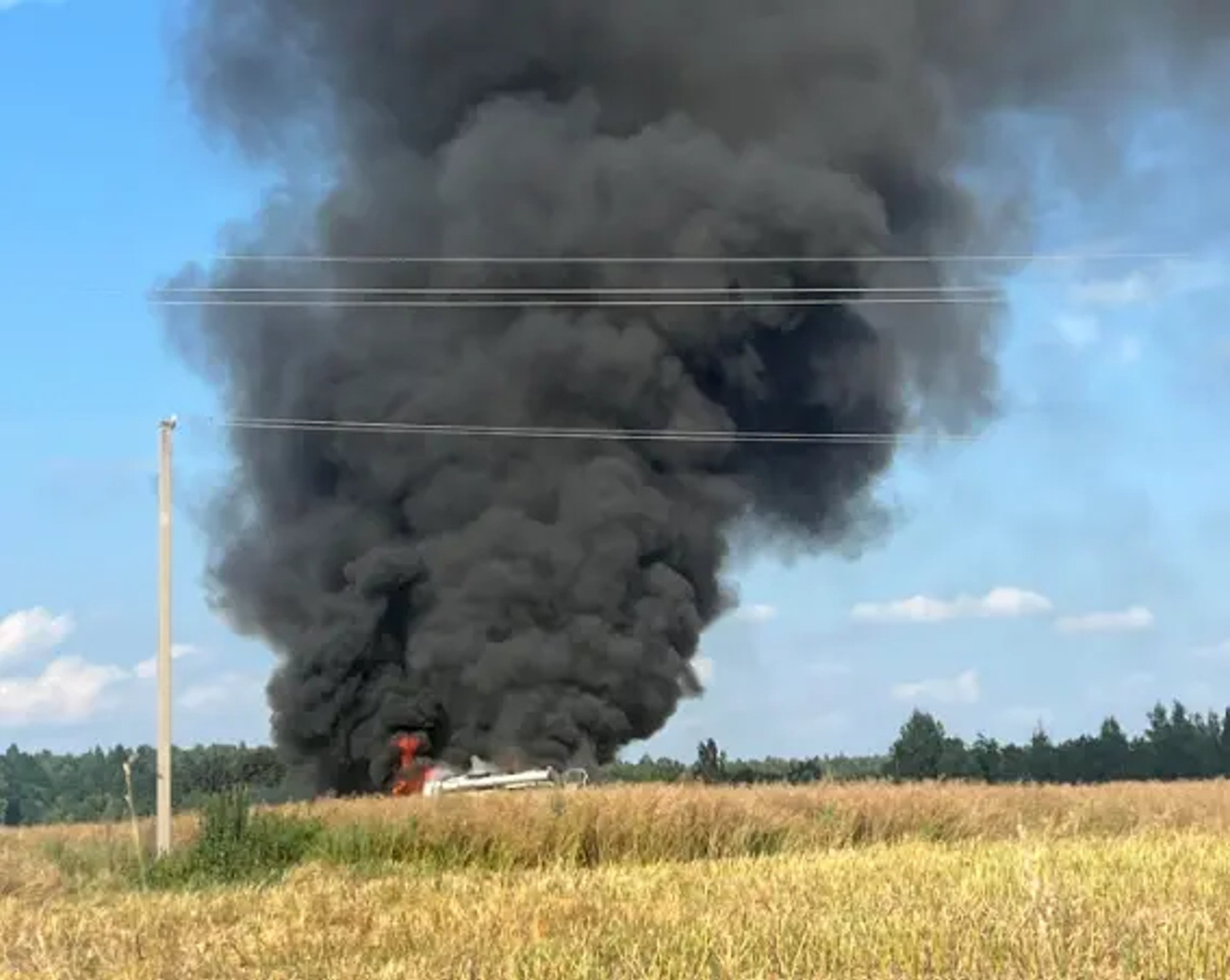 Witness questions lone firefighter's response to massive combine fire in Lithuania