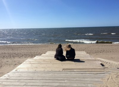 Youth at the Klaipėda port