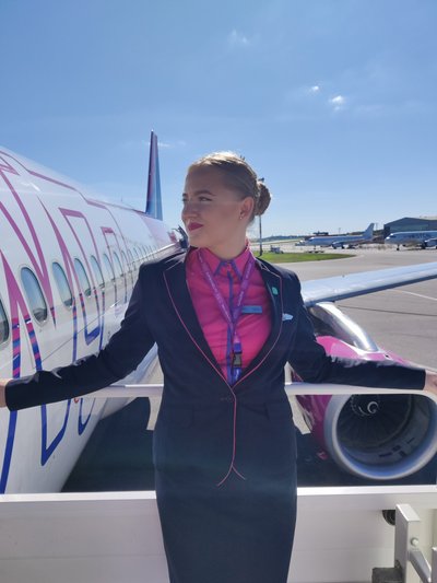 „Wizz Air“ skrydžių palydovė Silvija Savickytė