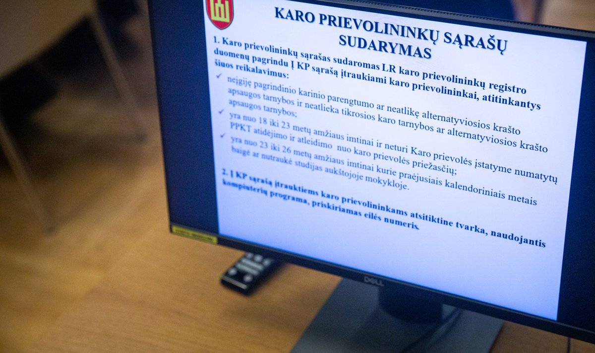 Lietuvos kariuomenės karo prievolininkų sąrašų sudarymas