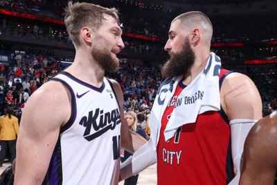 Domantas Sabonis ir Jonas Valančiūnas