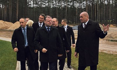 Saulius Skvernelis (viduryje), Julius Matulevičius (dešinėje) (Foto: Druskininkų savivaldybė)