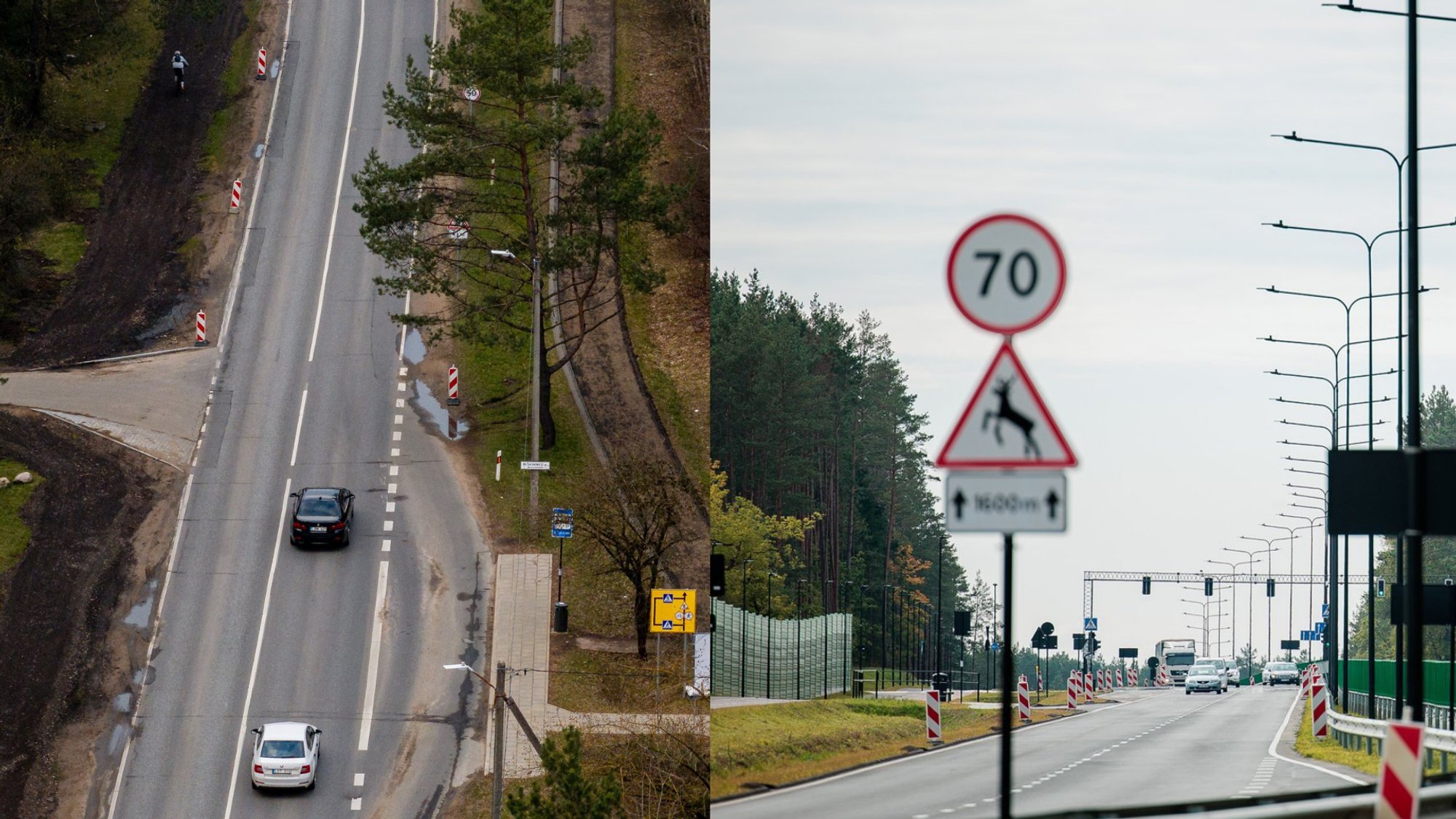 Drivers complain about Nemenčinė Highway speed limits after reconstruction