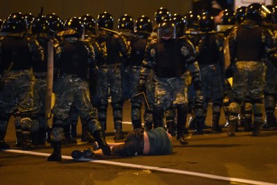 Baltarusiai Minske protestuoja prieš rinkimų rezultatus