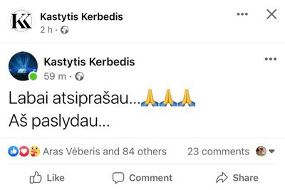 Kastyčio Kerbedžio atsiprašymas