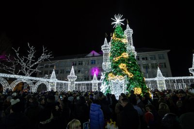 Kalėdų eglės įžiebimas Širvintose 2023