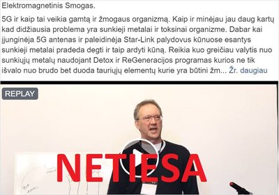 Melaginga socialiniuose tinkluose išplatinta žinutė