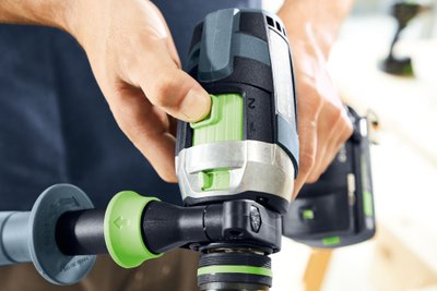 Ypač patogus TPC 18/4 sukimosi greičių perjungimas (šaltinis: „Festool GmbH“)