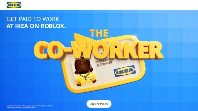 Ikea parduotuvė Roblox žaidimo pasaulyje