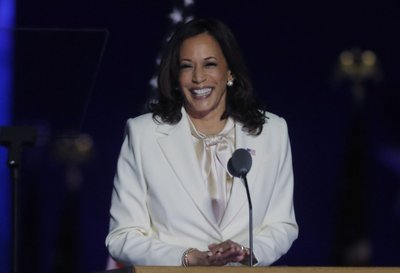 Būsimoji JAV viceprezidentė Kamala Harris / 2020 m. lapkričio 8 d.