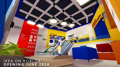 Ikea parduotuvė Roblox žaidimo pasaulyje