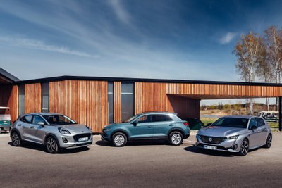 Volkswagen T-Roc, Peugeot 308 ir Ford Puma