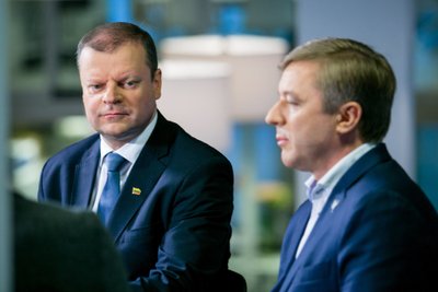 Saulius Skvernelis ir Ramūnas Karbauskis