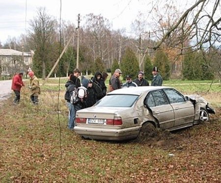 Automobilis, kuriuo važiuodamas S. Paulikas pražudė tris vaikus