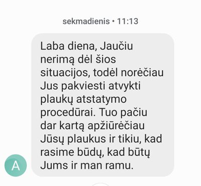 Susirašinėjimas su meistre