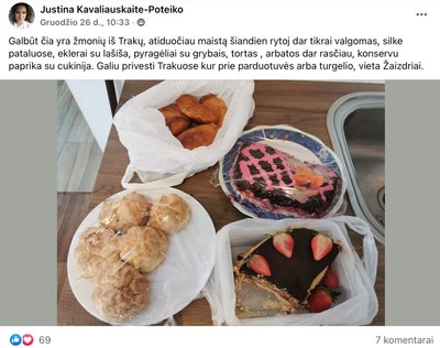  Pasiūlymas grupėje „Maisto atiduotuvė“