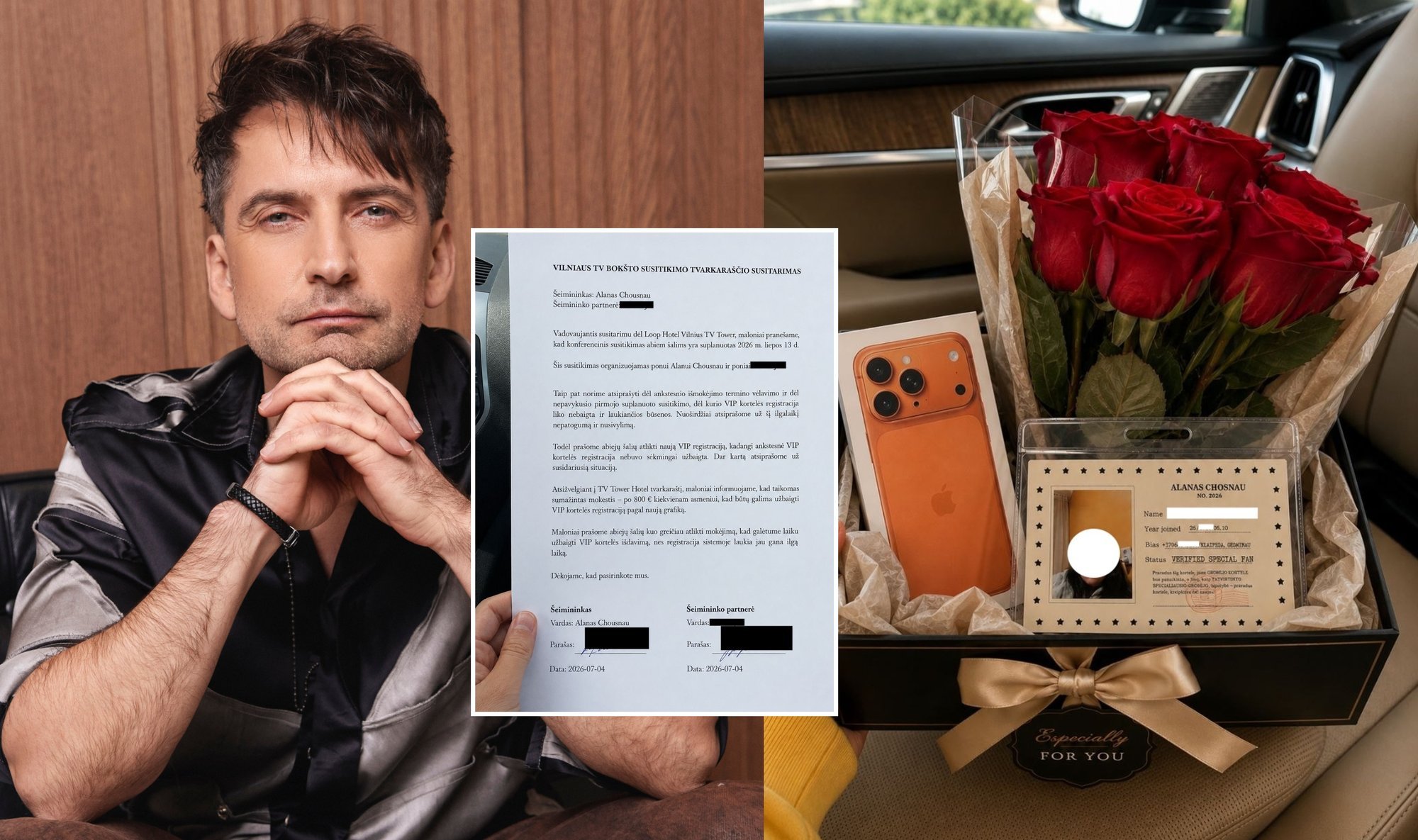 Alanas Chošnau Warns of Scammers Posing as Him for VIP Services