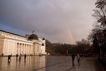 Vaivorykštė žiemą. Elenos Grimalienės nuotr.