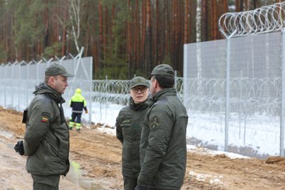 Premjerė lankosi pasienyje su Baltarusija