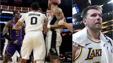 Los And?ele tarp ?Lakers“ ir ?Spurs“ ?aid?j? kilo lenko inicijuotos masin?s pe?tyn?s