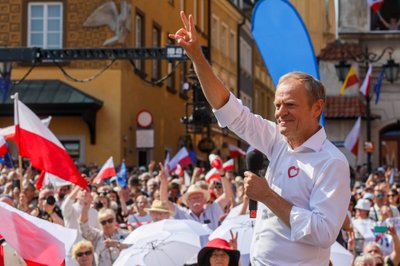 Lenkijos opozicija surengė plataus masto antivyriausybinį protestą