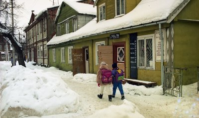 Žiema Žagarėje. 1996m. 