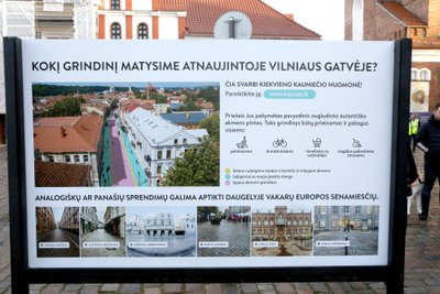 Kauno savivaldybė visuomenei pristatė Vilniaus gatvės pertvarką