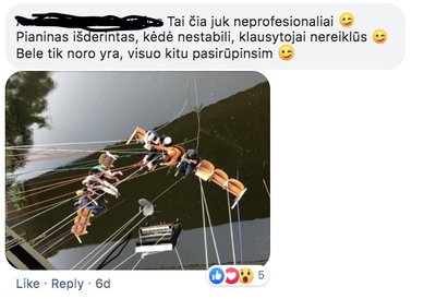 „Kultūrinio chuliganizmo“ komentarai po feisbuko įrašu