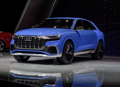 "Audi Q8" parodoje