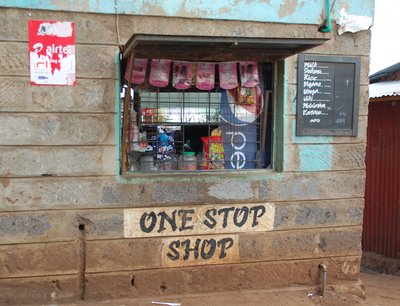 Kioskas Kenijos sostinėje Nairobyje