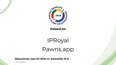 Prekių ženklo „Pasauliui“ nominacija