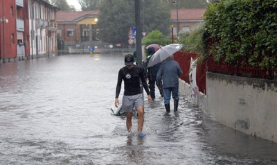 Šiaurės Italiją nusiaubė audros