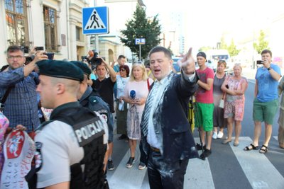 Protestas prieš V. Titovą