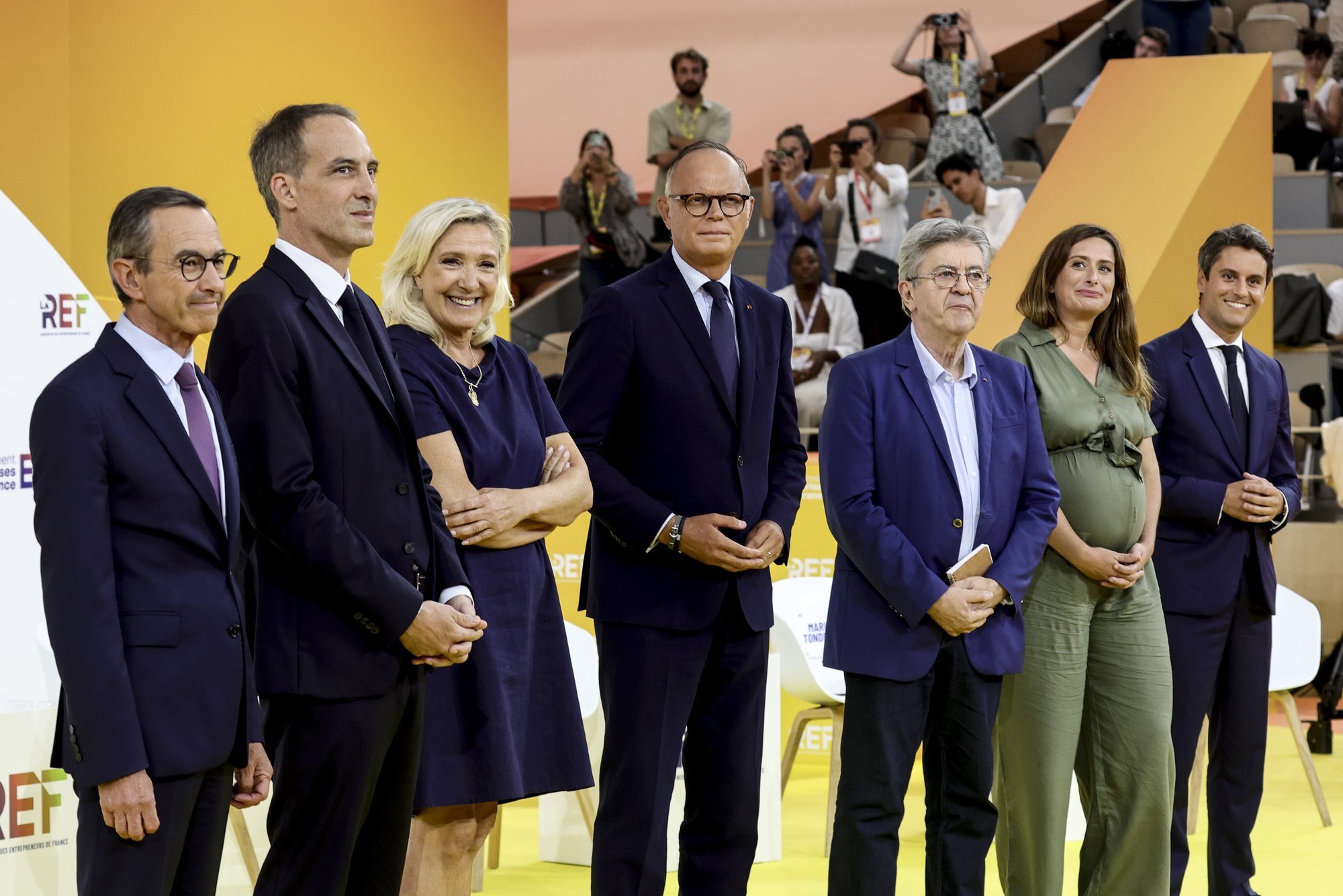 French presidential hopefuls clash in first debate