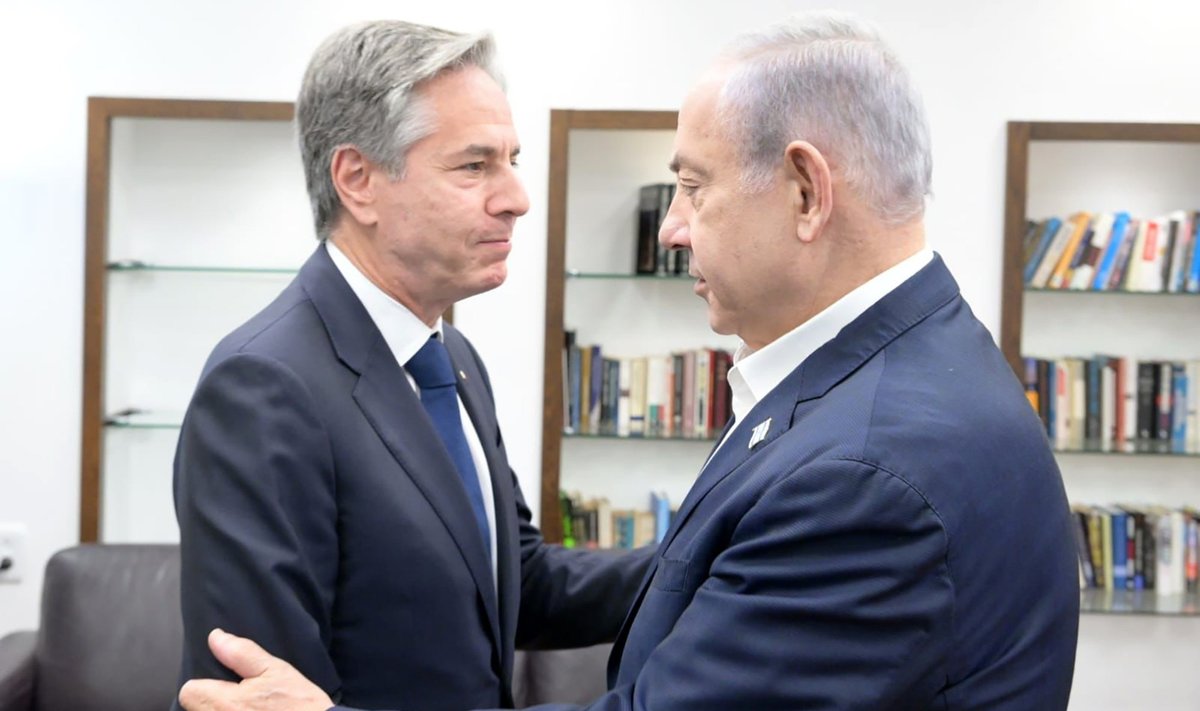 Antony Blinkenas ir Benjaminas Netanyahu