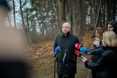 Spaudos konferencija dėl atveriamos visuomenei pakrantės prie Gulbinų kvartalo