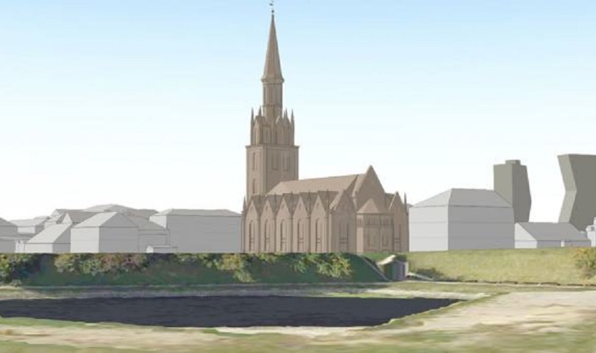 Siekia atstatyti Šv. Jono bažnyčią Klaipėdoje: žada daugiafunkcį pastatą su milžiniška erdve - Delfi miestai