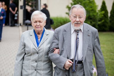 Vytautas Landsbergis su žmona Gražina