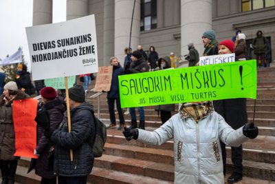 Protestas "Kieno miškas?"