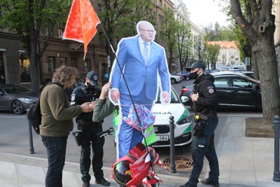 Kaune vyko bendruomenių protesto akcija prieš merą V. Matijošaitį