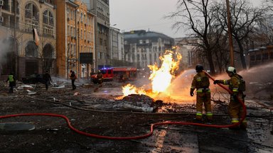 Киев подвергся массированному ракетному удару