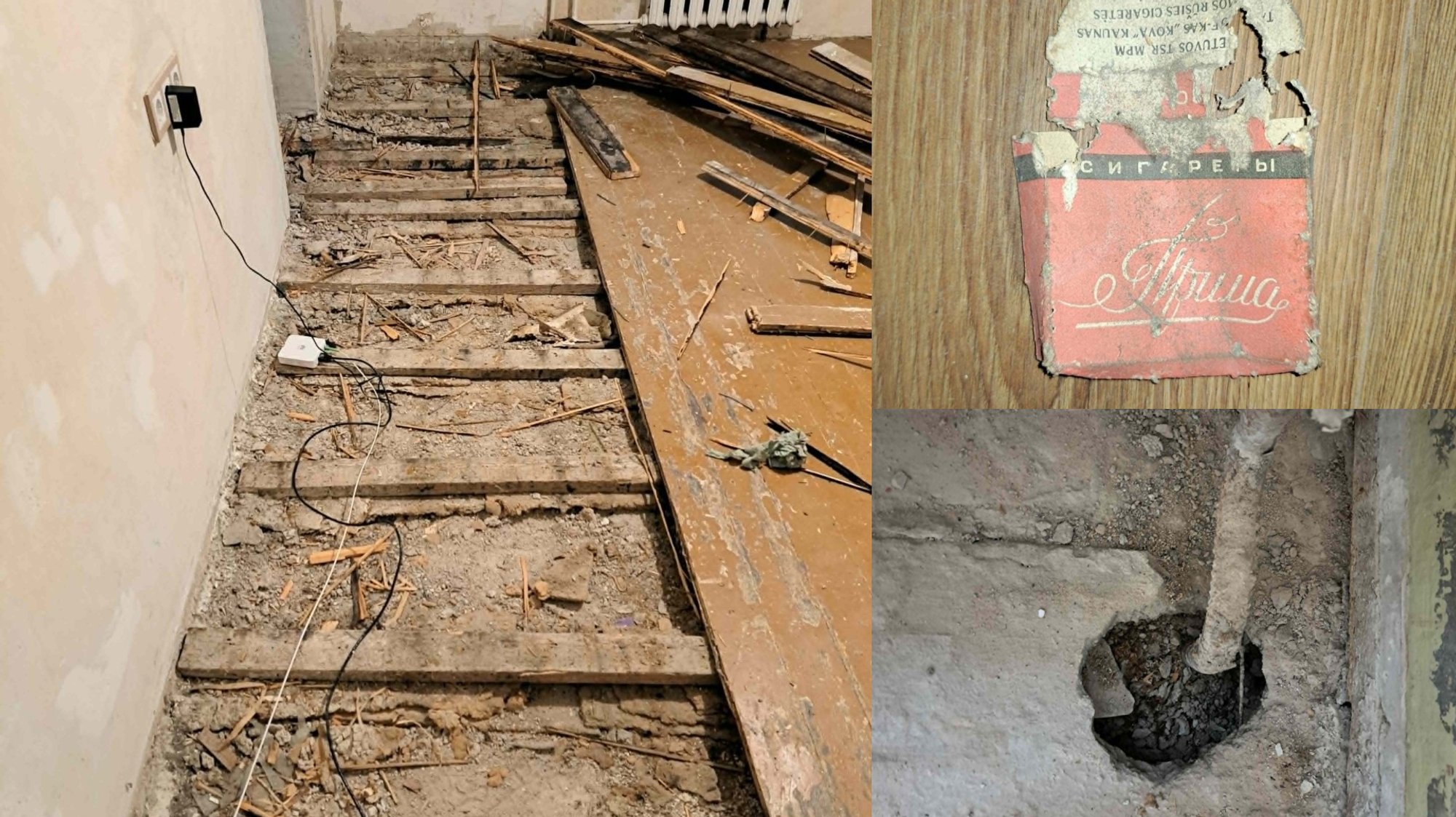 Soviet-Era Finds Uncovered During Apartment Renovation in Vilnius