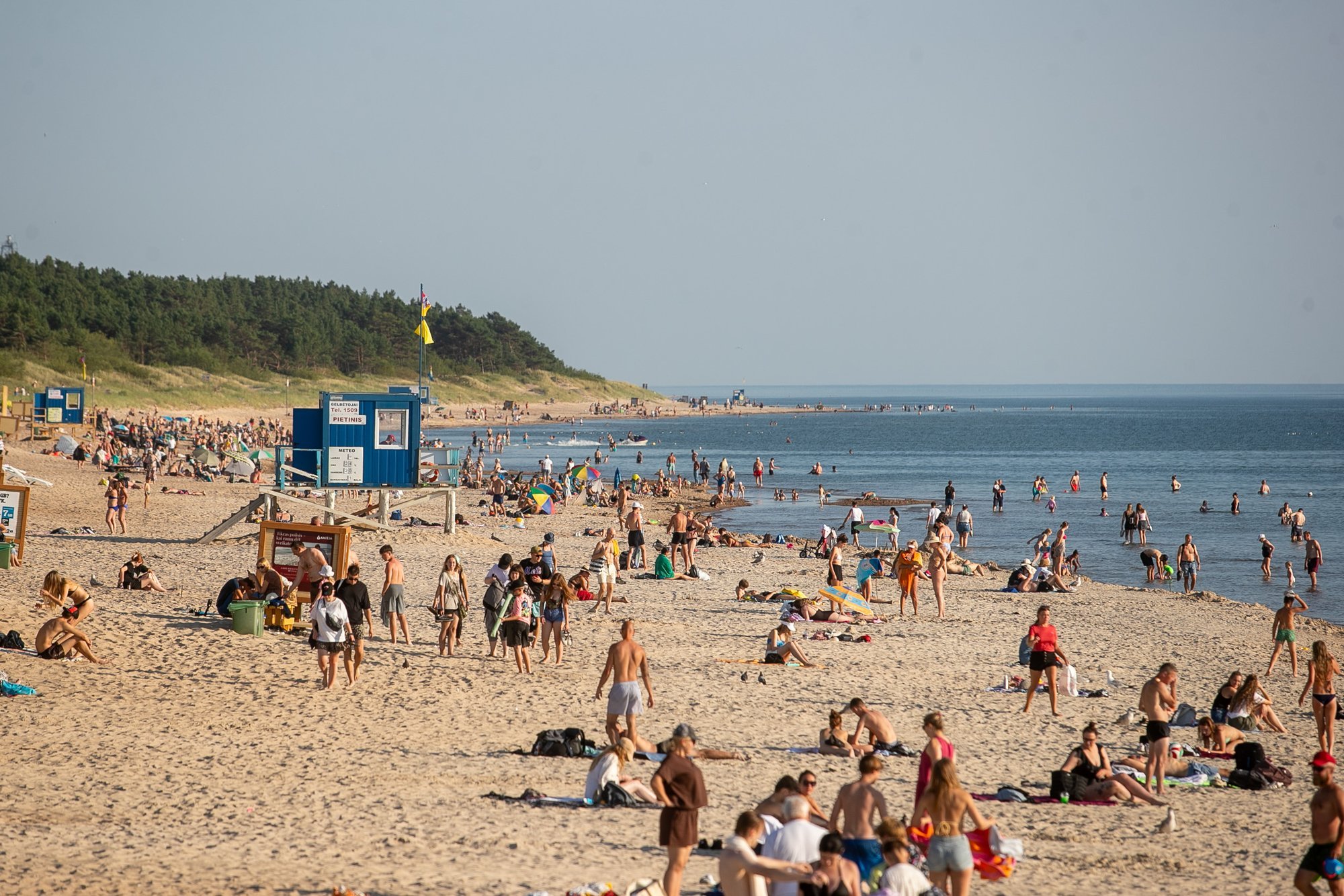 Palanga Lifeguards Note Fewer Disturbances, But Child Supervision Becomes Major Concern