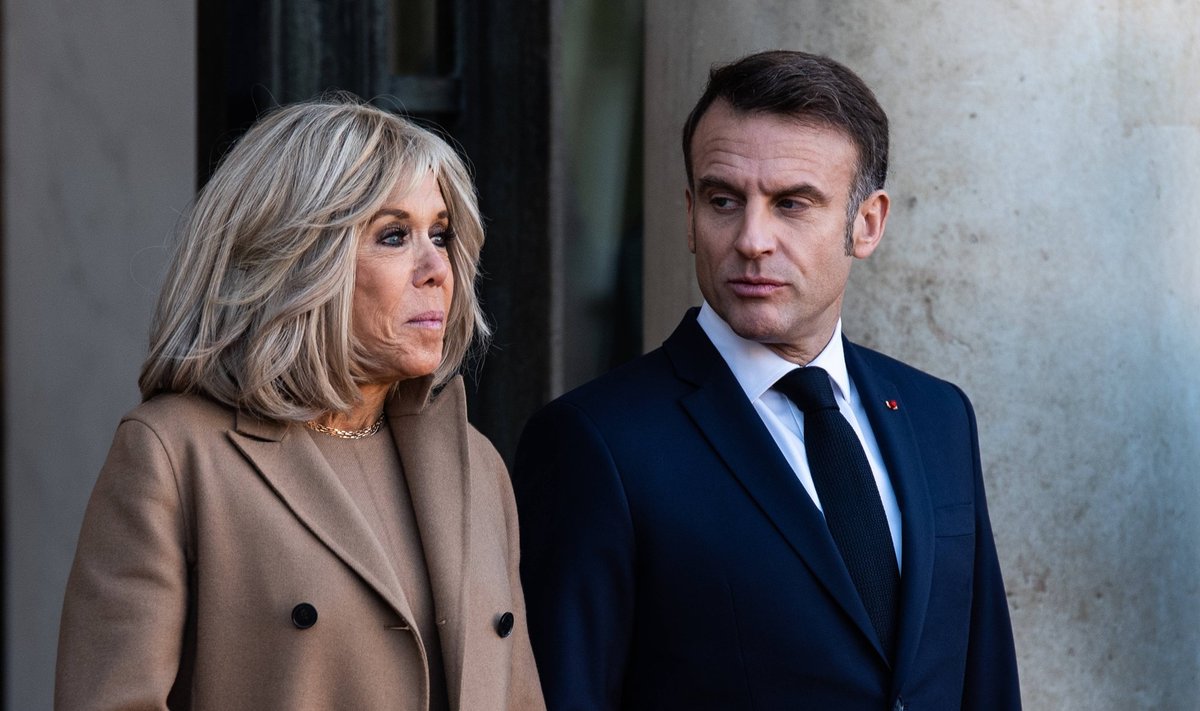 Brigitte Macron ir Emmanuelis Macronas