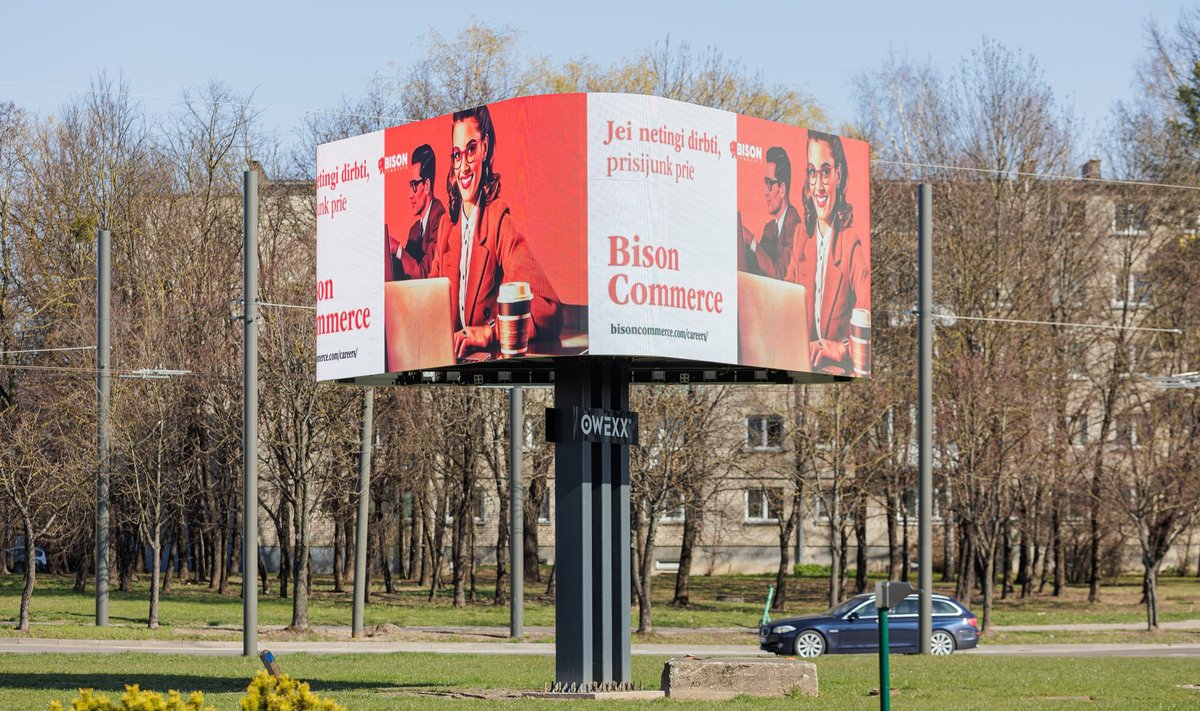 „Bison Commerce“ reklama