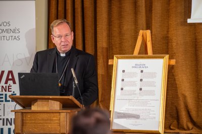 Vilniaus arkivyskupas metropolitas dr. Gintaras Grušas / nuotr. aut. Juozas Kamenskas