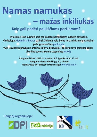 Namas namukas - mažas inkiliukas