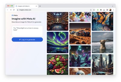 „Imagine with Meta AI“