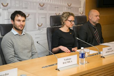 Vaidas Baumila, Aušrinė Armonaitė, Audrius Cininas